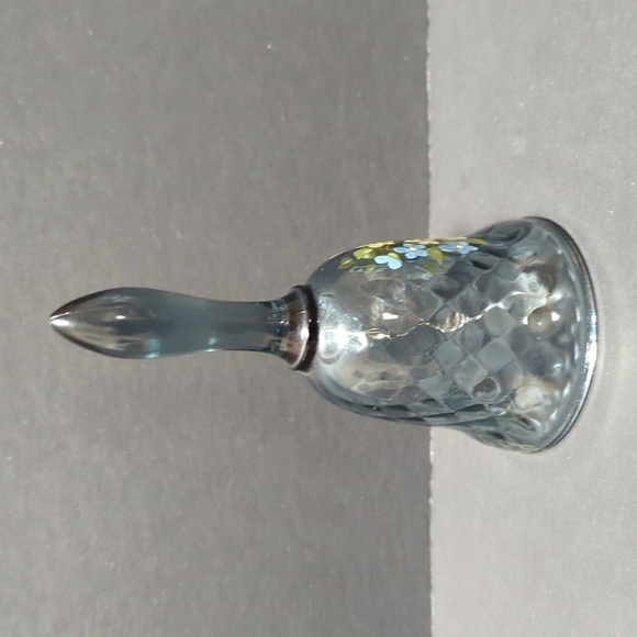 T. Stevens Vintage Blue Floral Mother Crystal Bell - Picture 5 of 8